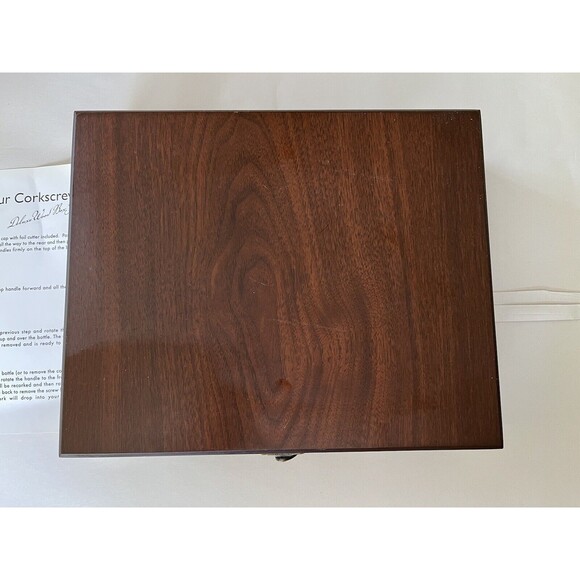 Connoisseur Corkscrew Deluxe Wood Box Set 6 Pieces plus Case - Picture 4 of 7